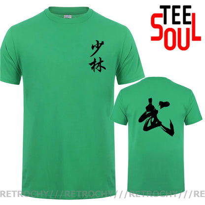 Nova caligrafia chinesa artes marciais palavra camiseta masculina china shaolin kung fu cultura impressão tshirt moda rua wushu t camisa