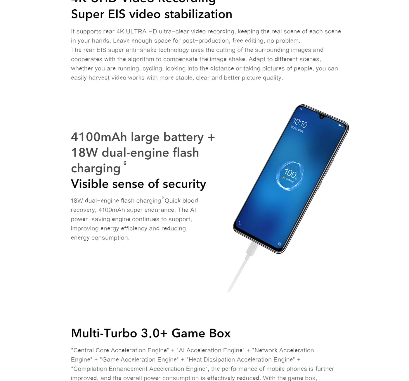 VIVO Y73S 5G 6,44in 2400x1080px Android CPU Dimensidade 720 4100mAh 48MP Câmeras usadas telefone