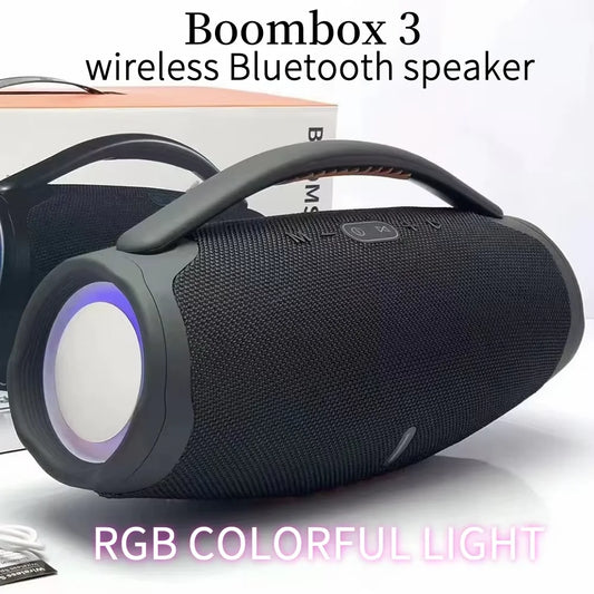 Boombox 3 alto potência, alto volume sem fio bluetooth alto-falante acampamento ao ar livre esportes bluetooth alto-falante casa ktv festa alto-falante