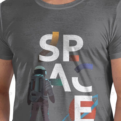Camiseta esportiva masculina Nasa Space, aconchegante, camiseta grande