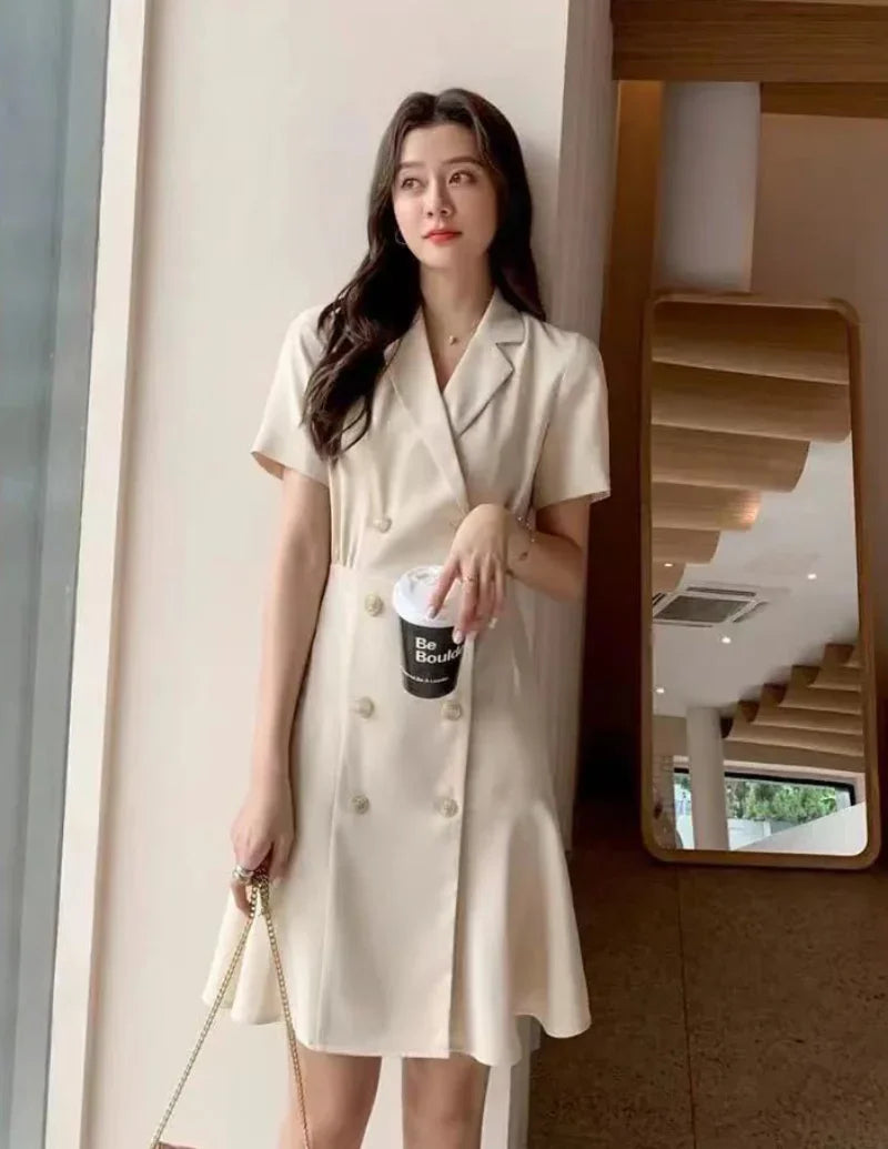 Mulher vestido formal ocasião roupas blazer vestidos pretos para mulher 2025 curto mini barato casual venda roupas vintage novo em xxl