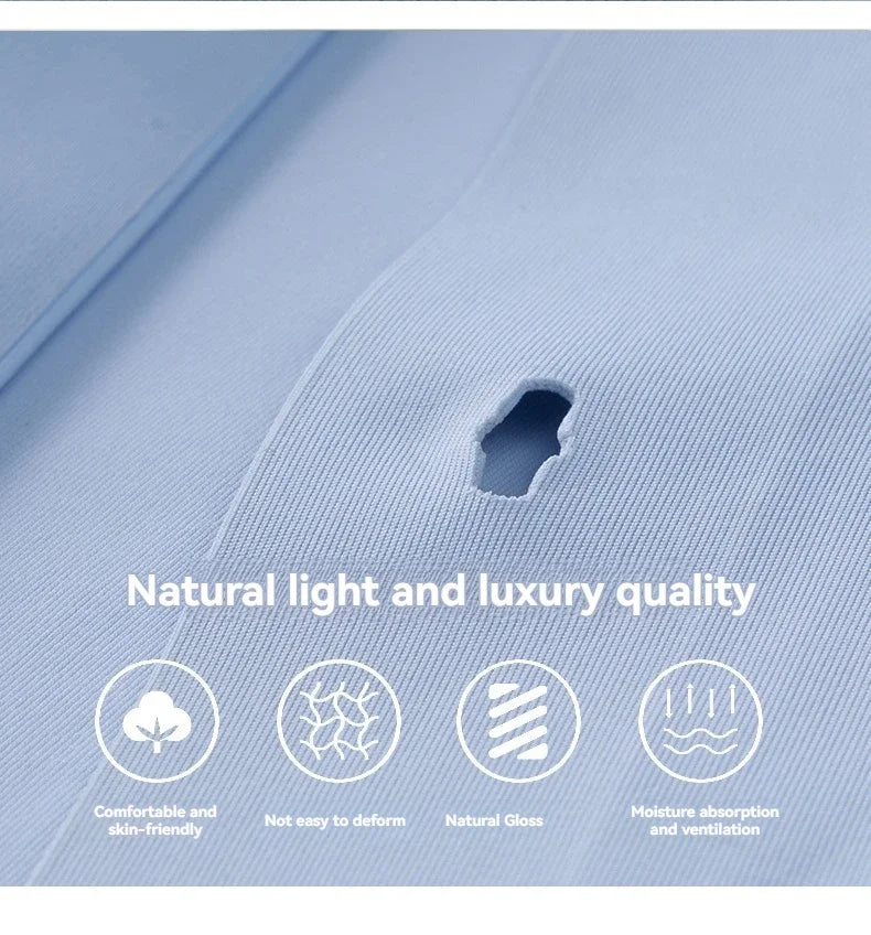 Nova alta qualidade de seda gelo negócios masculinos casual camisa de manga curta verão ultra-fino respirável esportes ao ar livre cor sólida topo