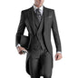 Latest Formal Wedding Men Suits Long Blazer 3 Piece Groom Tuxedo Classic Prom Party Male Suit Fashion Set Jacket with Pants Vest