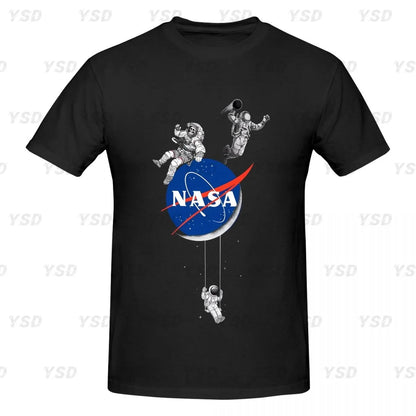 Camiseta esportiva masculina Nasa Space, aconchegante, camiseta grande