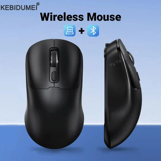 Mouse gamer sem fio bluetooth 2.4g modo duplo mouse sem fio recarregável ergonômico 1600dpi mouse para jogos para pc macbook laptop