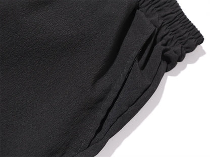 Novo verão 2 peças casual todos os dias lapela shorts conjunto havaiano cor sólida sem mangas camisa masculina praia shorts