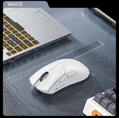 Mouse sem fio Attack Shark R1 18000dpi, 1000 Hz PAW3311, conexão Bluetooth tri-mode, mouse macro para jogos