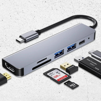 Usb 3.0 tipo-c hub para adaptador hdmi 4k 30hz sd tf cartão pd 87w divisor de carga rápida usb docking stations hub para macbook computar