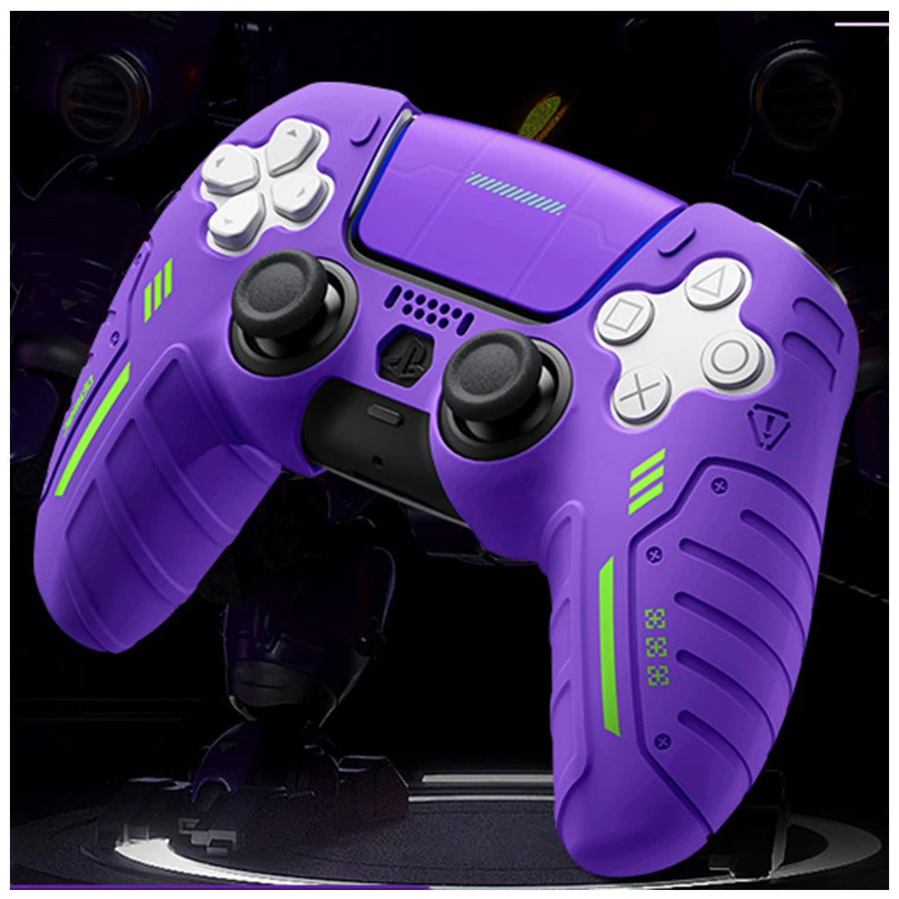 Capa protetora de silicone antiderrapante para controle de ps5, capa protetora à prova de poeira, adequada para controle de ps5