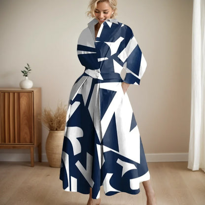 Vestido de manga comprida monocromática feminino, vestido de escritório, vestidos longos femininos, cintura alta, elegante, feriado, festa, moda