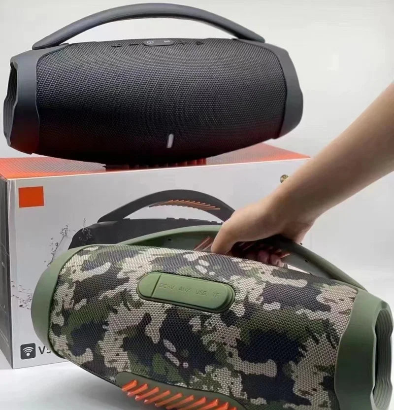 BOOMBOX 3 Alto-falante Bluetooth Sem Fio de Alta Potência, 100W, Luz RGB, Festa Music Center, Home Theater Portátil, Baixo Pesado, TWS