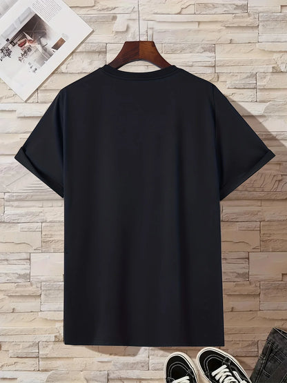 Verão masculino 100 algodão moda casual solto plus size milano italia carta impressa esportes em torno do pescoço manga curta camiseta