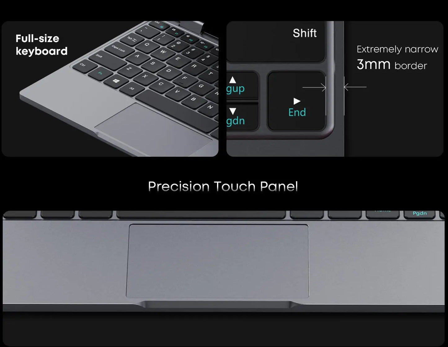 CHUWI MiniBook X 2 em 1 Laptop Intel N150 (até 3,6 GHz) 512 GB de ROM 16 GB LPDDR5 10,51 "1200x1920 FHD IPS Windows 11 Notebook