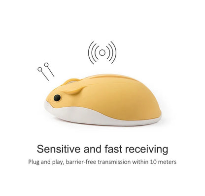 2.4g mouse sem fio roxo hamster forma ratos criativos para a menina crianças presente óptico 3d mini mouse 1200dpi gaming mause para portátil