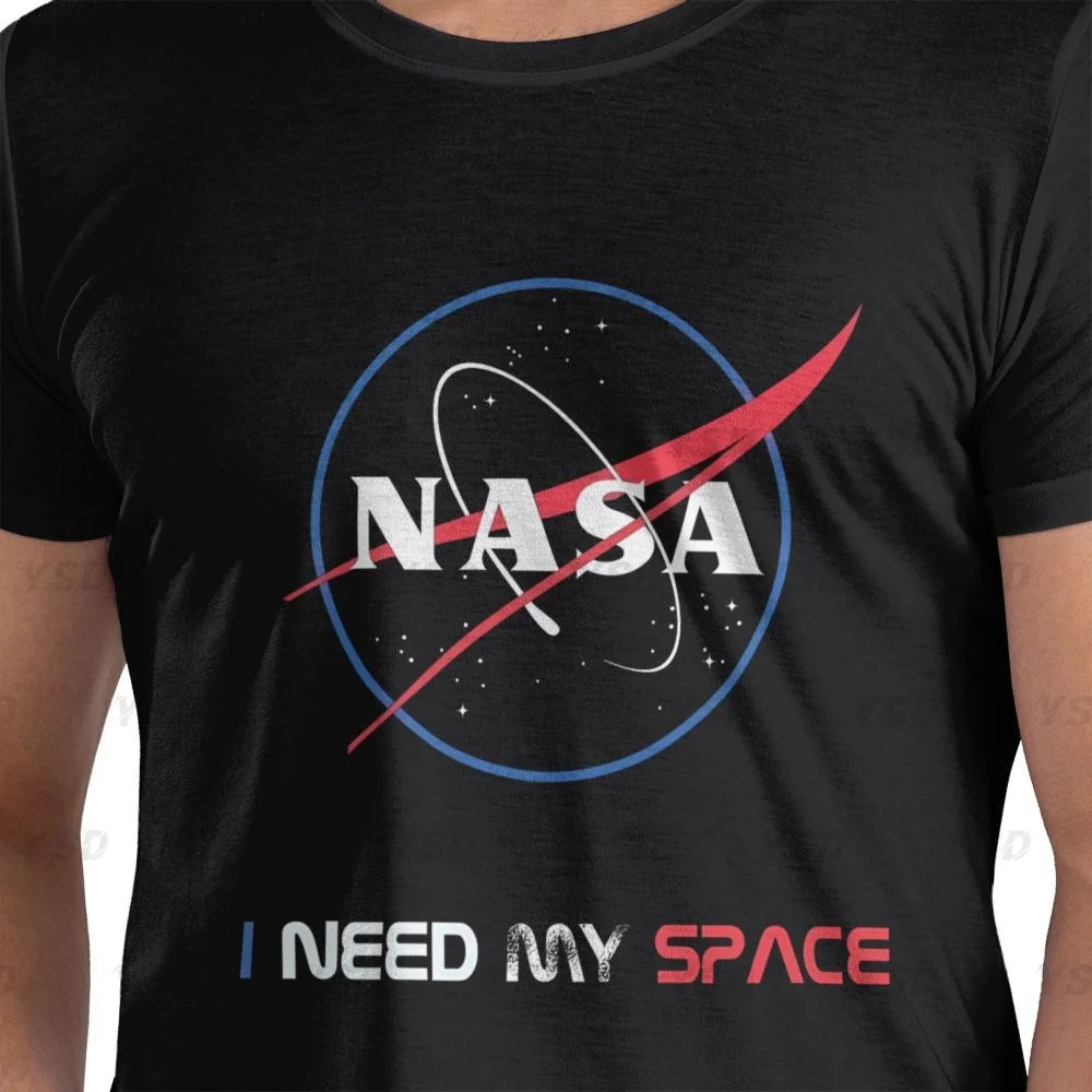 Camiseta esportiva masculina Nasa Space, aconchegante, camiseta grande