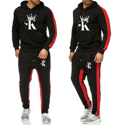 Confortável hoodie ao ar livre conjuntos para homens duas peças moletom dos homens conjunto de treino jogging roupas esportivas homem 2024 esportes casuais masculino