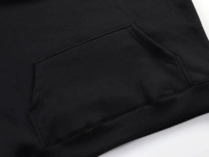 Moletons de manga comprida monocromáticos masculinos, moletons soltos, streetwear casual, pulôver masculino, sportwear de ginástica, tops com capuz, outono