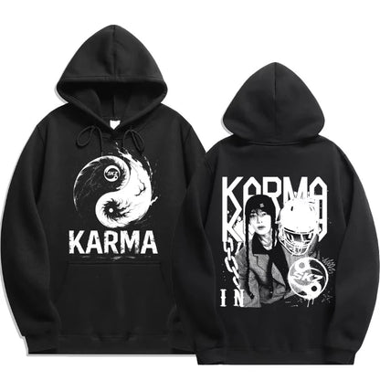 Quarto álbum de KPOP KARMA moletom com capuz masculino estampado FELIX HAN BANGCHAN CHANGBIN HYUNJIN LEE moda esportiva