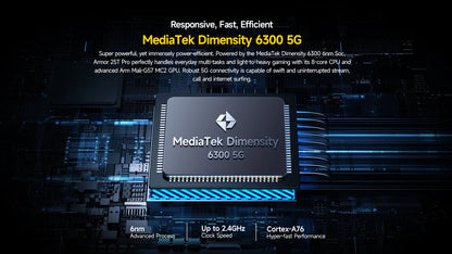 Ulefone armor 25t pro 5g telefone robusto com imagem térmica android 14 33w 64mp visão noturna smartphone nfc à prova de água