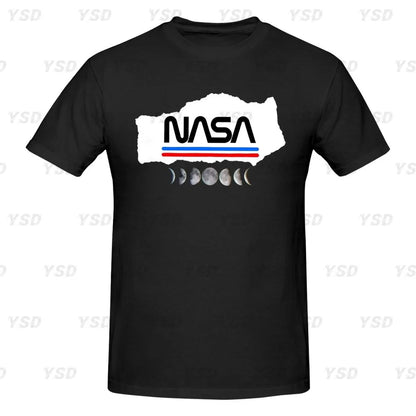Camiseta esportiva masculina Nasa Space, aconchegante, camiseta grande