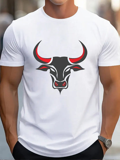 Camiseta masculina com estampa de caveira 3d, camiseta casual diária de verão para esportes fitness, camiseta de manga curta masculina da moda de rua