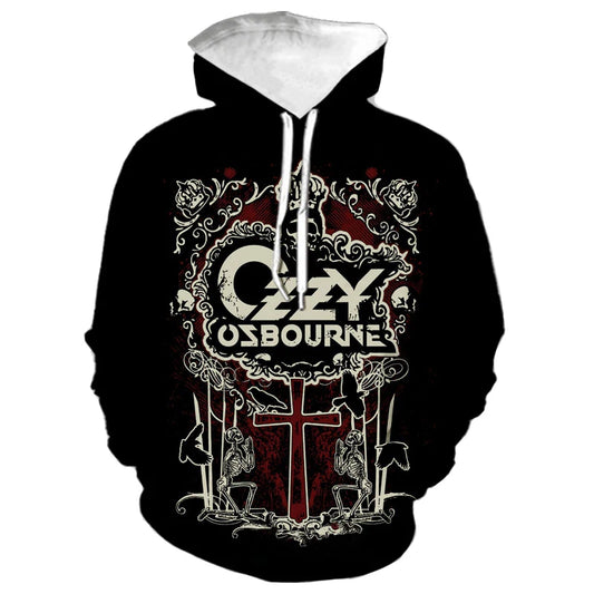Ozzy osbourne impressão 3d hoodies das mulheres dos homens moda streetwear moletom de grandes dimensões com capuz masculino pullovers agasalho homem roupas