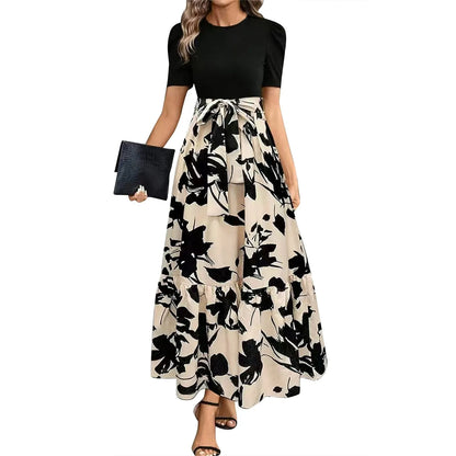 Vestidos elegantes senhora do escritório outfits a linha rendas fino ajuste cintura plissado bainha saia vestido feminino verão vestidos de mujer casuales