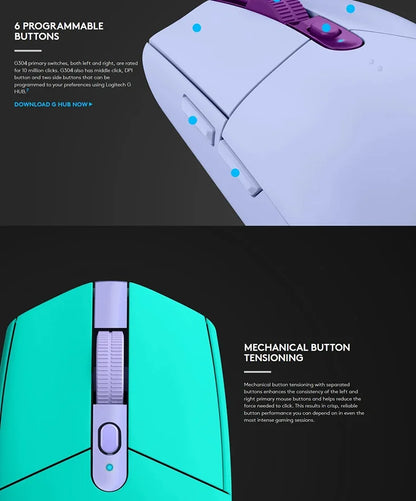 Logitech G304 Mouse sem fio para jogos e notebook de mesa para escritório