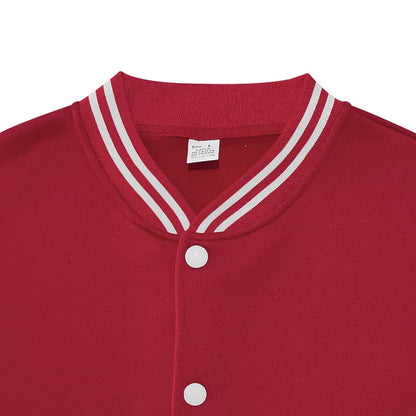 Cross-border men's autumn and winter flight jacket baseball jersey velvet loose casual stand-up jacket men