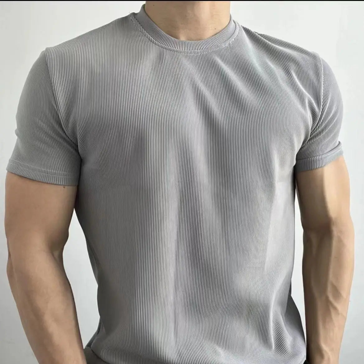 Camisetas curtas de fitness verão nova textura anti-rugas tops de secagem rápida