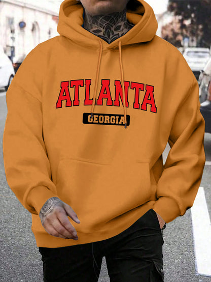 Atlanta feorgia atlanta feorgia impressão moletom masculino harajuku casual com capuz moda solta hoodie vintage velo topos