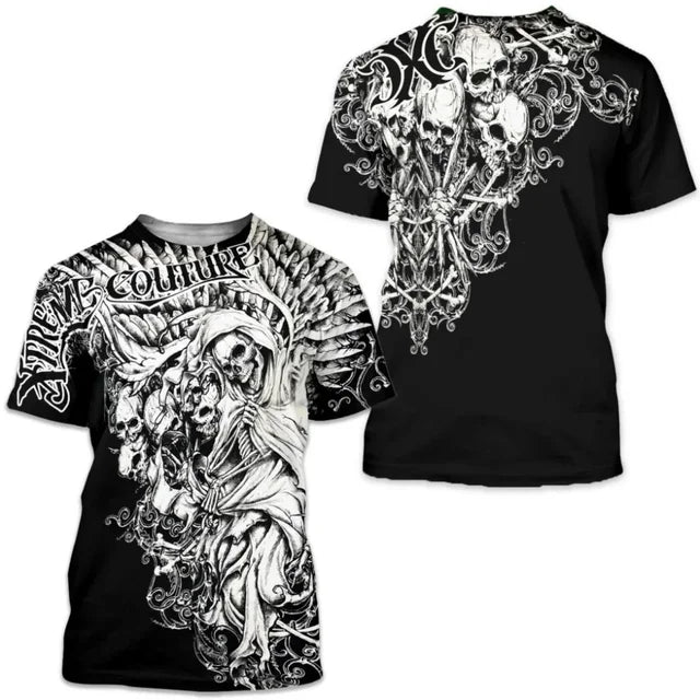 Arcaico por aflição colisson camiseta masculina 3d impressão gráfica t camisa de manga curta ao ar livre streetwear roupas de grandes dimensões topo