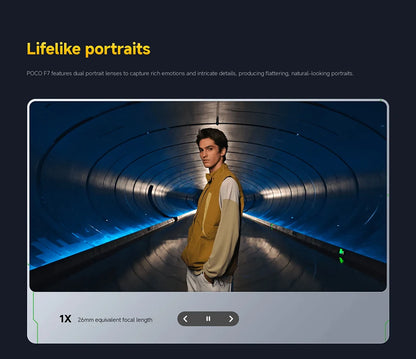 Poco f7 5g smartphone versão global 256b/512gb 6.83 "amoled 120hz snapdragon @ 8s gen 50mp câmera 6500mah bateria nfc