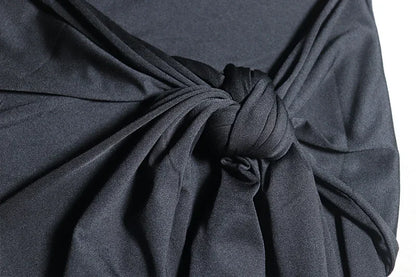 Elegante vestido de manga comprida bodycon feminino, Oco Out, Com Renda, Sem Costas, Atadura, Preto, Branco, Clube, Festa