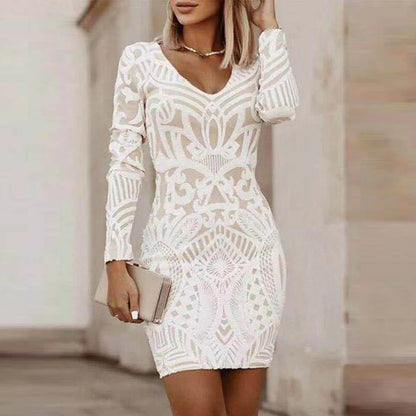 Vestido feminino casual sexy com decote em v, vestidos hip, roupas de casamento, vestido de verão retrô, branco, 2022