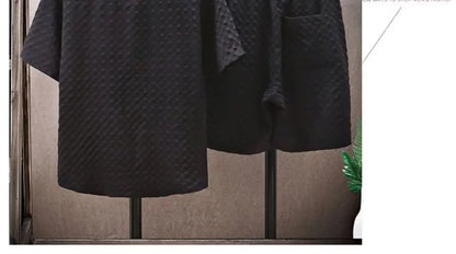 Conjunto de camisa e shorts xadrez xadrez xadrez de manga curta masculino, casual roupas oversize, coreano, luxo, alta qualidade, 2 peças