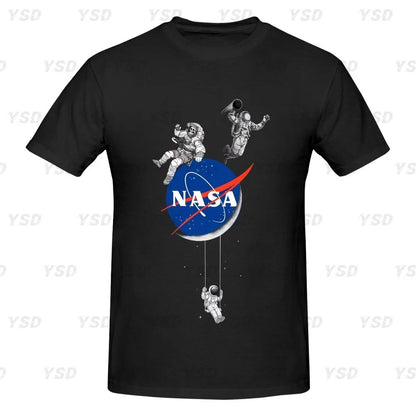 Camiseta esportiva masculina Nasa Space, aconchegante, camiseta grande