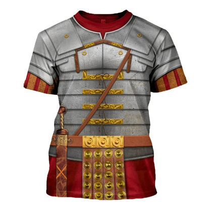 Medieval santo império romano cavaleiro cosplay 3d gráfico t camisas para roupas masculinas casual manga curta topos vintage streetwear t