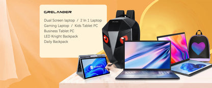 Crelander Yoga Laptop 360° Rotação CPU Intel N150 10,5" Tela sensível ao toque 2K 60Hz Taxa de atualização M2 SSD Desbloqueio facial Mini Laptop