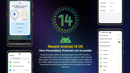 Ulefone armor 25t pro 5g telefone robusto com imagem térmica android 14 33w 64mp visão noturna smartphone nfc à prova de água