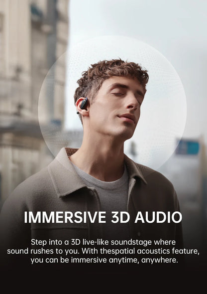 Baseus Bowie MF1/Eli 15i Fit Open-Ear Sport Fones de ouvido sem fio Bluetooth 5.4 Ganchos para os ouvidos Big Bass Sport Fones de ouvido 60 horas de reprodução