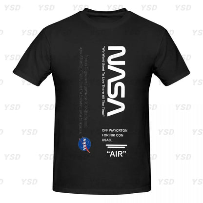 Camiseta esportiva masculina Nasa Space, aconchegante, camiseta grande