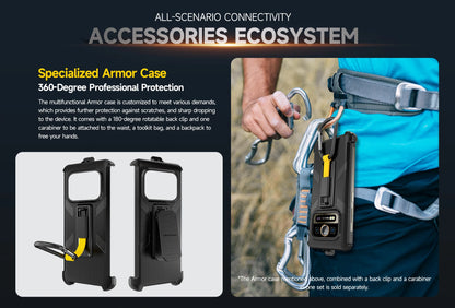 Ulefone armor 25t pro 5g telefone robusto com imagem térmica android 14 33w 64mp visão noturna smartphone nfc à prova de água