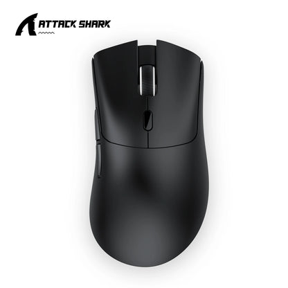 Mouse sem fio Attack Shark R1 18000dpi, 1000 Hz PAW3311, conexão Bluetooth tri-mode, mouse macro para jogos