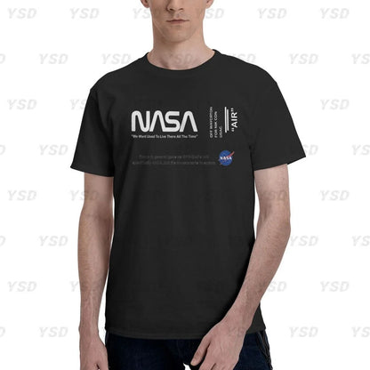Camiseta esportiva masculina Nasa Space, aconchegante, camiseta grande