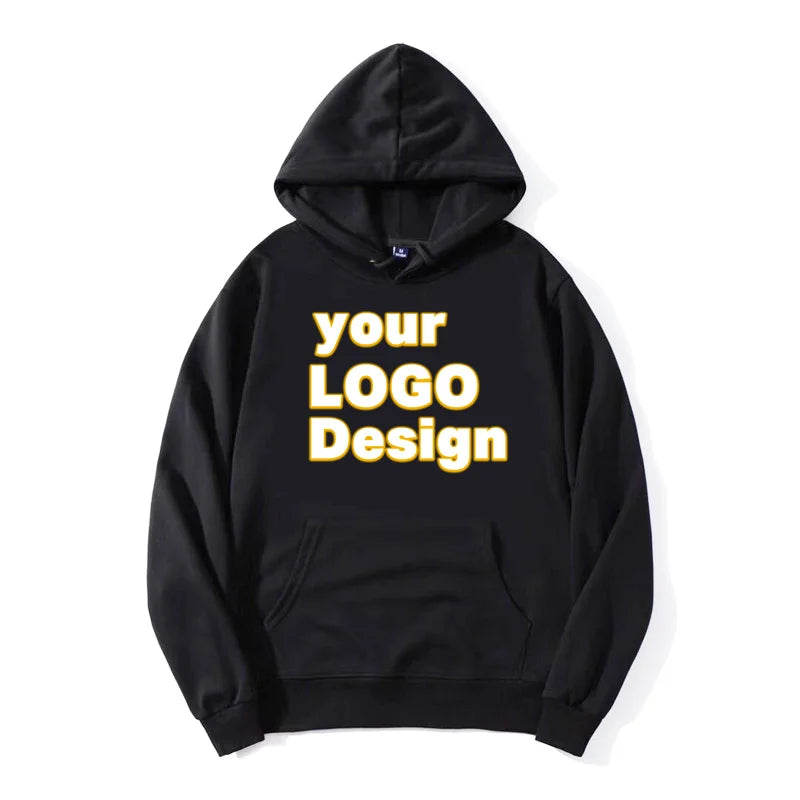 Hoodies personalizados diy texto logotipo imagem impressão de alta qualidade moletom personalizado esporte casual moletom personalizado presente de natal