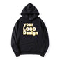Hoodies personalizados diy texto logotipo imagem impressão de alta qualidade moletom personalizado esporte casual moletom personalizado presente de natal