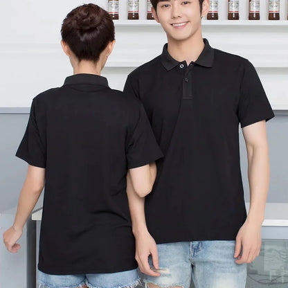 Camisa de logotipo personalizada para homens e mulheres, Design personalizado, Polo casual de secagem rápida, Camisa publicitária