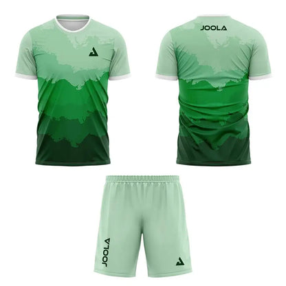 Roupas de treinamento de tênis de mesa de badminton ao ar livre dos homens manga curta camiseta shorts conjuntos de duas peças verão respirável roupa esportiva