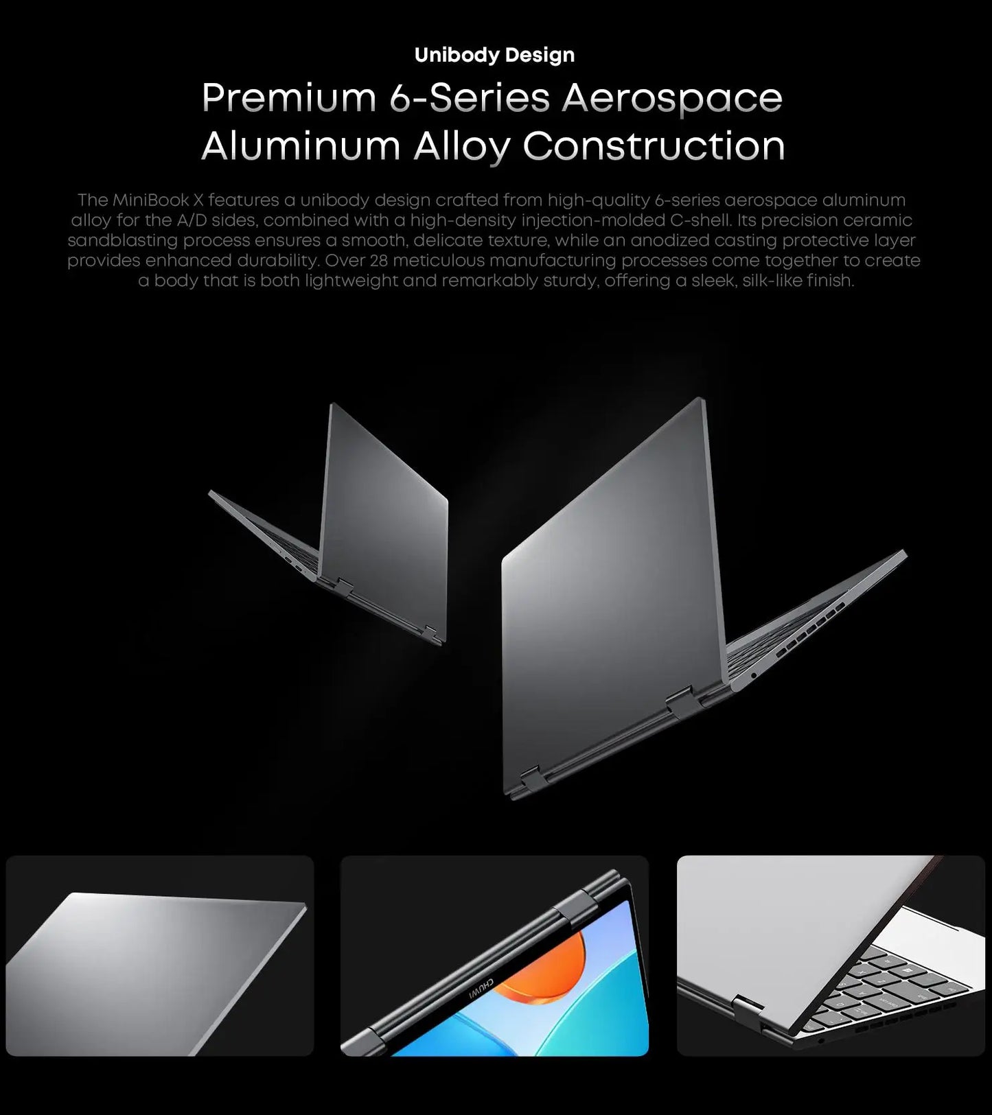 CHUWI MiniBook X 2 em 1 Laptop Intel N150 (até 3,6 GHz) 512 GB de ROM 16 GB LPDDR5 10,51 "1200x1920 FHD IPS Windows 11 Notebook